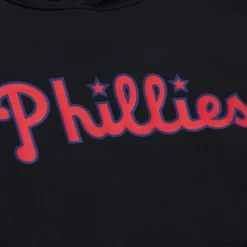 Apparel Mitchell & Ness Hoodies & Sweatshirts-Game Time Fleece Hoodie Vintage Logo Philadelphia Phillies