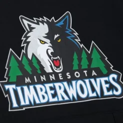 Apparel Mitchell & Ness Hoodies & Sweatshirts-Game Time Fleece Hoodie Vintage Logo Minnesota Timberwolves