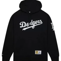 Apparel Mitchell & Ness Hoodies & Sweatshirts-Game Time Fleece Hoodie Vintage Logo Los Angeles Dodgers