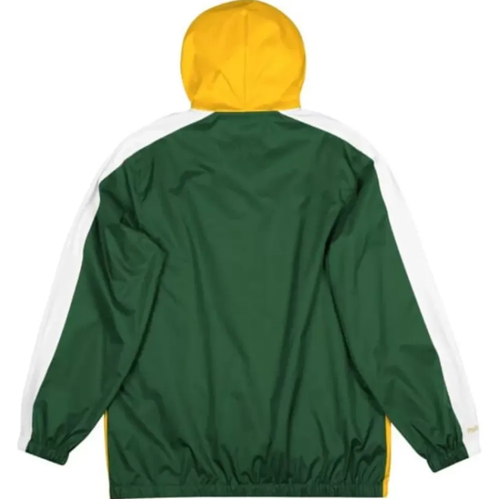 Apparel Mitchell & Ness Jackets & Outerwear-Gameday Lightweight Windbreaker Green Bay Packers