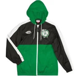 Apparel Mitchell & Ness Jackets & Outerwear-Gameday Lightweight Windbreaker Boston Celtics
