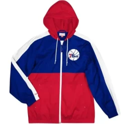 Apparel Mitchell & Ness Jackets & Outerwear-Gameday Lightweight Windbreaker Philadelphia 76Ers