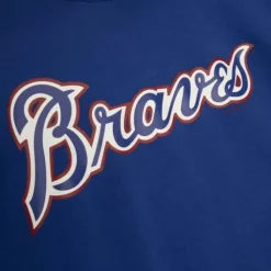 Apparel Mitchell & Ness T-Shirts & Tops-Gameday Ss Ft Hoodie Atlanta Braves