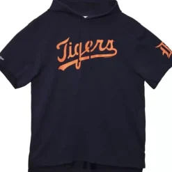 Apparel Mitchell & Ness T-Shirts & Tops-Gameday Ss Ft Hoodie Detroit Tigers