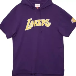 Apparel Mitchell & Ness T-Shirts & Tops-Gameday Ss Ft Hoodie Los Angeles Lakers