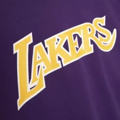 Apparel Mitchell & Ness T-Shirts & Tops-Gameday Ss Ft Hoodie Los Angeles Lakers
