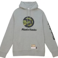 Apparel Mitchell & Ness Hoodies & Sweatshirts-Ghost Green Camo Hoodie Atlanta Hawks