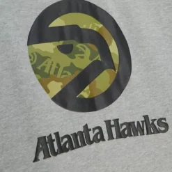 Apparel Mitchell & Ness Hoodies & Sweatshirts-Ghost Green Camo Hoodie Atlanta Hawks