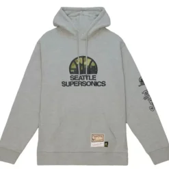Apparel Mitchell & Ness Hoodies & Sweatshirts-Ghost Green Camo Hoody Seattle Supersonics
