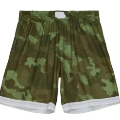 Apparel Mitchell & Ness Shorts-Ghost Green Camo Swingman Charlotte Hornets 1992-93 Shorts