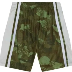 Apparel Mitchell & Ness Shorts-Ghost Green Camo Swingman Philadelphia 76Ers 1996-97 Shorts