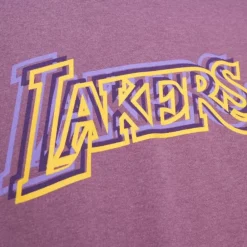Apparel Mitchell & Ness T-Shirts & Tops-Golden Hour Glaze Ss Tee Los Angeles Lakers