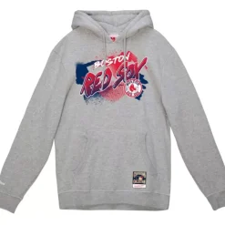 Apparel Mitchell & Ness Hoodies & Sweatshirts-Graff Hoodie Boston Red Sox
