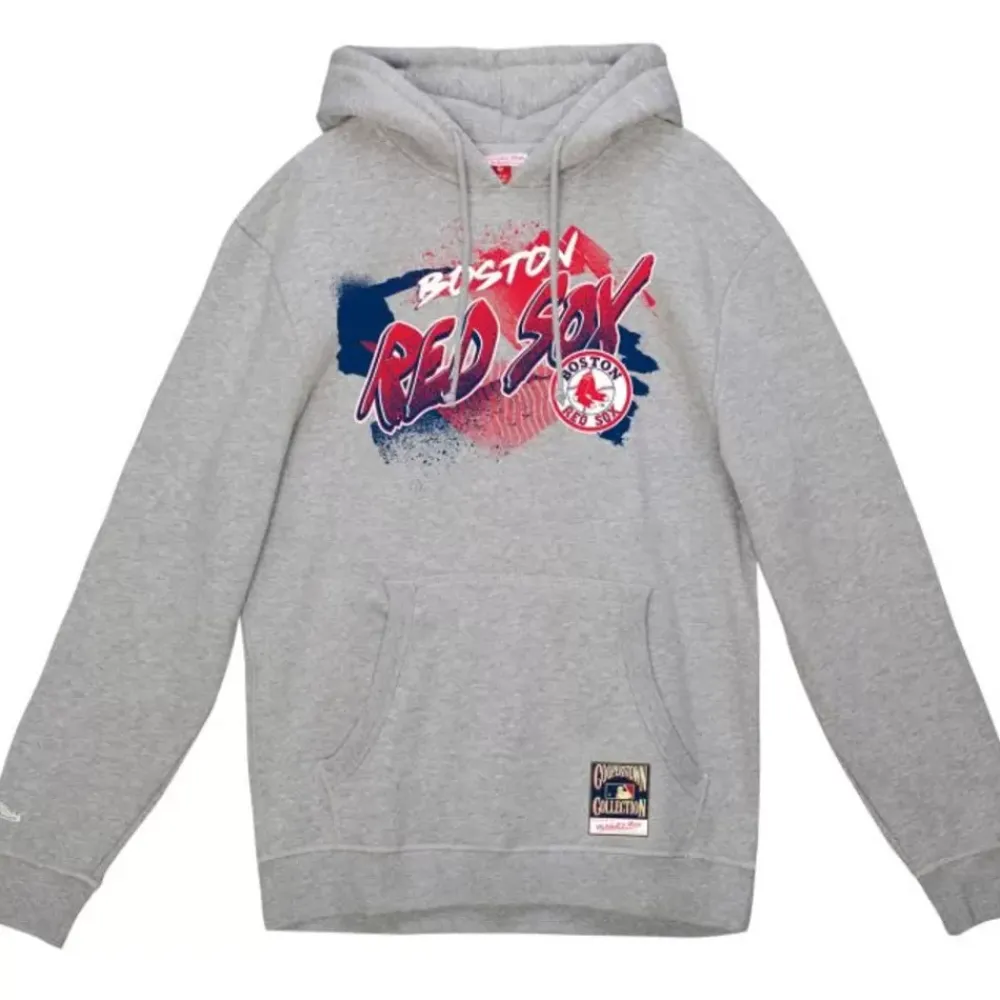 Apparel Mitchell & Ness Hoodies & Sweatshirts-Graff Hoodie Boston Red Sox