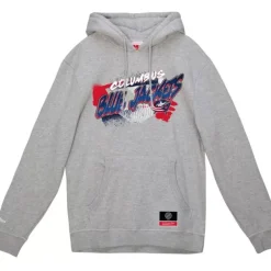 Apparel Mitchell & Ness Hoodies & Sweatshirts-Graff Hoodie Columbus Blue Jackets