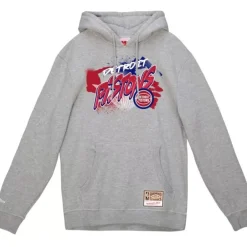 Apparel Mitchell & Ness Hoodies & Sweatshirts-Graff Hoodie Detroit Pistons
