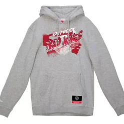 Apparel Mitchell & Ness Hoodies & Sweatshirts-Graff Hoodie Detroit Red Wings