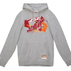 Apparel Mitchell & Ness Hoodies & Sweatshirts-Graff Hoodie Miami Heat