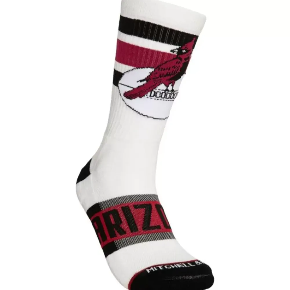 Apparel Mitchell & Ness Accessories-Hail Mary Crew Socks Arizona Cardinals