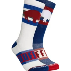 Apparel Mitchell & Ness Accessories-Hail Mary Crew Socks Buffalo Bills