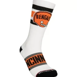 Apparel Mitchell & Ness Accessories-Hail Mary Crew Socks Cincinnati Bengals