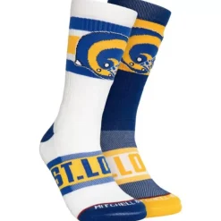 Apparel Mitchell & Ness Accessories-Hail Mary Crew Socks St. Louis Rams