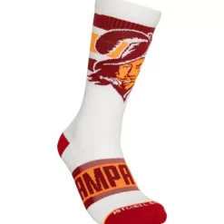 Apparel Mitchell & Ness Accessories-Hail Mary Crew Socks Tampa Bay Buccaneers