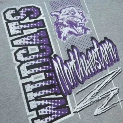 Apparel Mitchell & Ness Hoodies & Sweatshirts-Halftime Script Crew Northwestern University