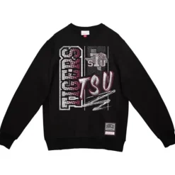 Apparel Mitchell & Ness Hoodies & Sweatshirts-Halftime Script Crew Texas Southern University