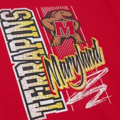 Apparel Mitchell & Ness Hoodies & Sweatshirts-Halftime Script Crew University Of Maryland