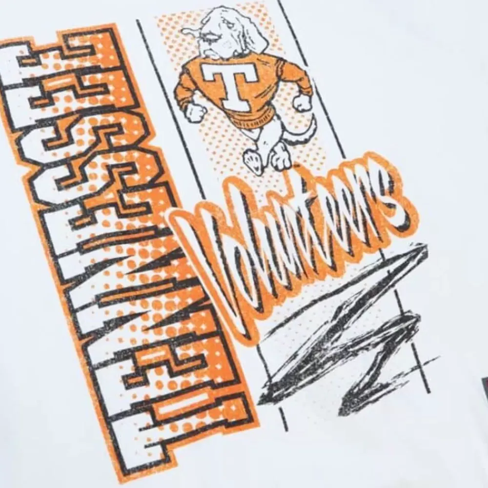 Apparel Mitchell & Ness Hoodies & Sweatshirts-Halftime Script Crew University Of Tennessee