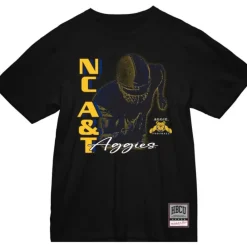 Apparel Mitchell & Ness T-Shirts & Tops-Hbcu Blitzed Tee North Carolina A&T University
