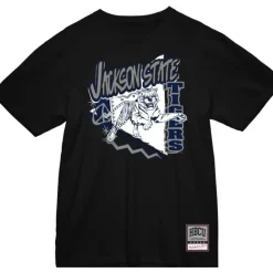 Apparel Mitchell & Ness T-Shirts & Tops-Hbcu Clutched Tee Jackson State University