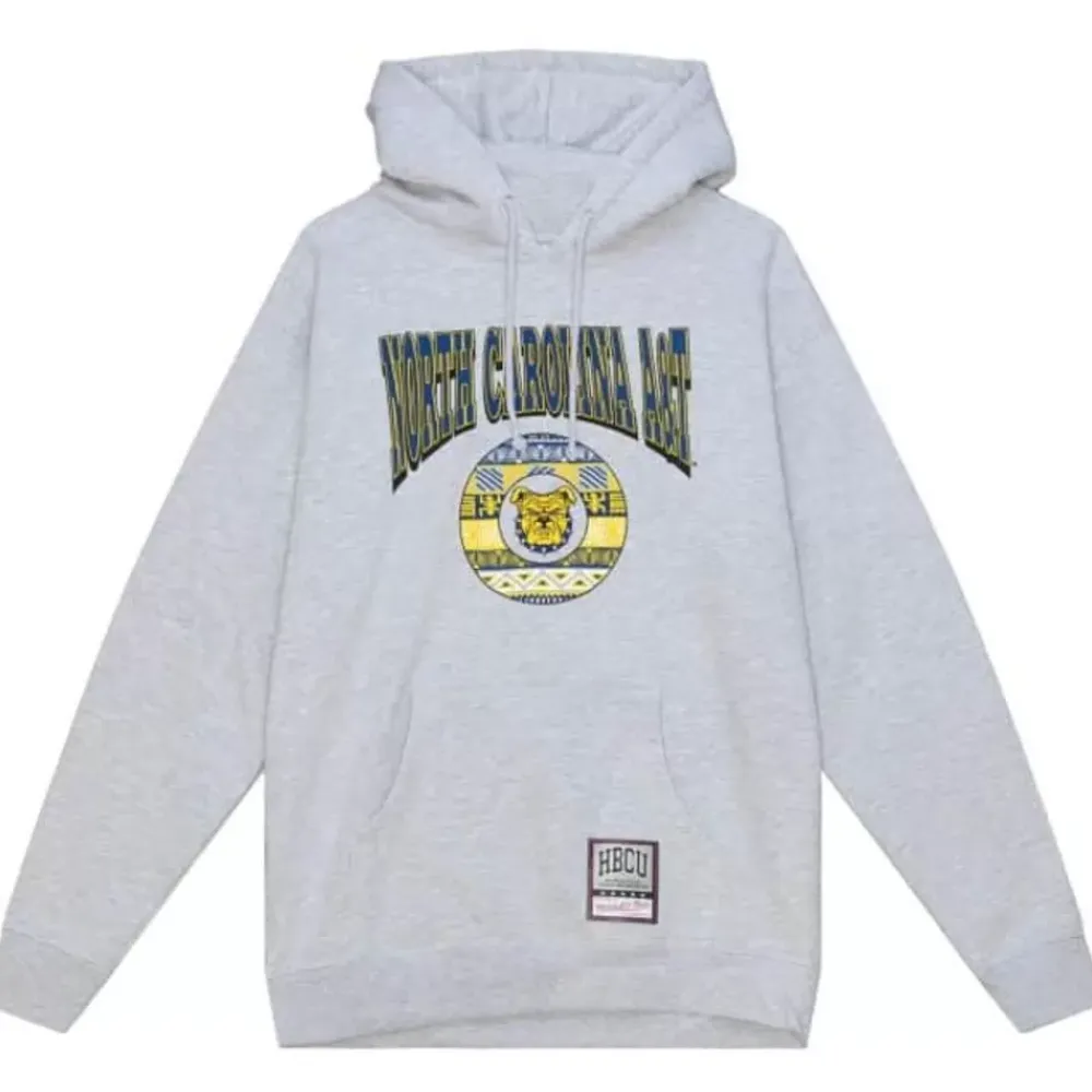 Apparel Mitchell & Ness Hoodies & Sweatshirts-Hbcu Pattern Hoody North Carolina A&T University