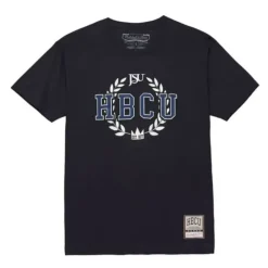 Apparel Mitchell & Ness T-Shirts & Tops-Hbcu Wreath Tee Jackson State University
