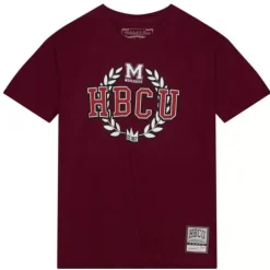 Apparel Mitchell & Ness T-Shirts & Tops-Hbcu Wreath Tee Morehouse College