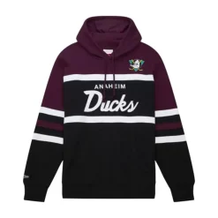 Apparel Mitchell & Ness Hoodies & Sweatshirts-Head Coach Hoodie Anaheim Ducks