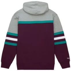 Apparel Mitchell & Ness Hoodies & Sweatshirts-Head Coach Hoodie Anaheim Ducks