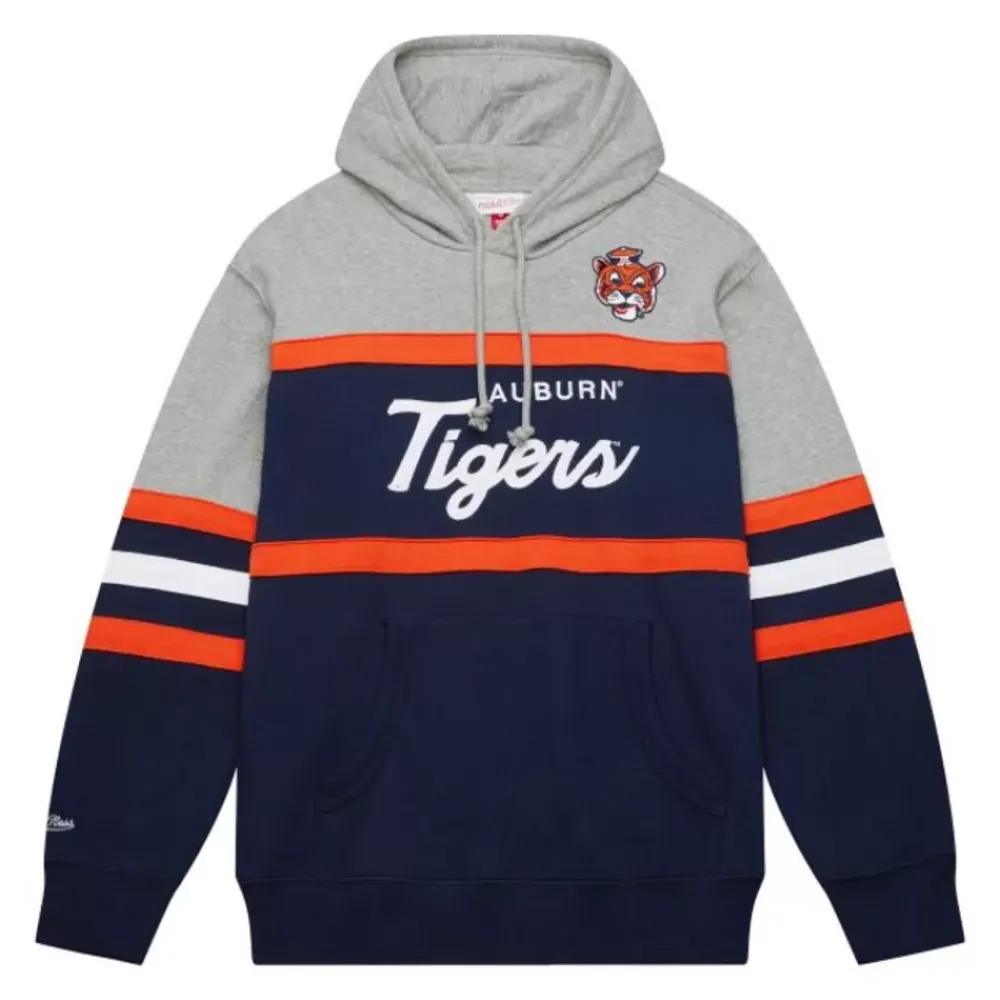 Apparel Mitchell & Ness Hoodies & Sweatshirts-Head Coach Hoodie Auburn University