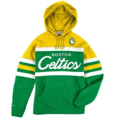 Apparel Mitchell & Ness Hoodies & Sweatshirts-Head Coach Hoodie Boston Celtics