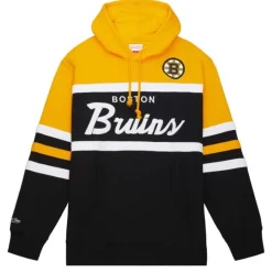 Apparel Mitchell & Ness Hoodies & Sweatshirts-Head Coach Hoodie Boston Bruins