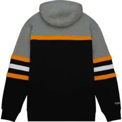 Apparel Mitchell & Ness Hoodies & Sweatshirts-Head Coach Hoodie Boston Bruins