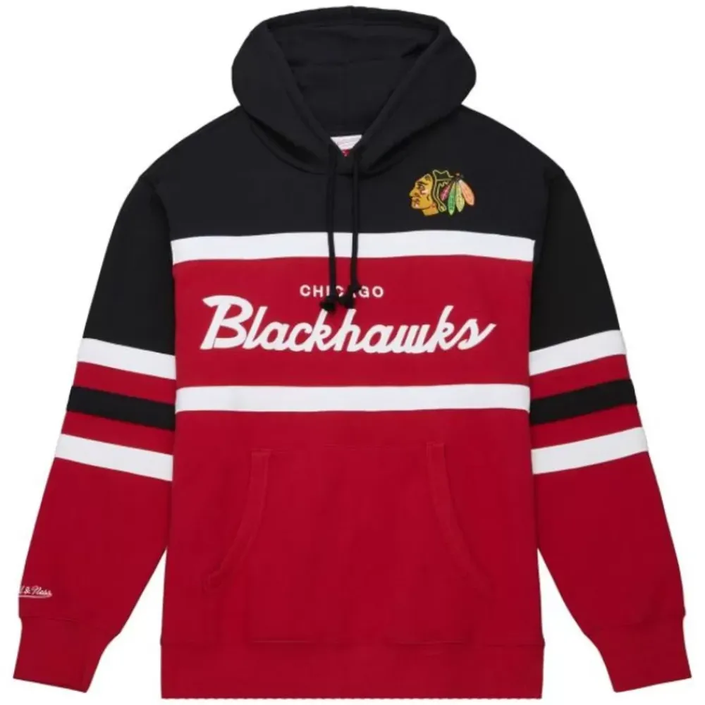 Apparel Mitchell & Ness Hoodies & Sweatshirts-Head Coach Hoodie Chicago Blackhawks