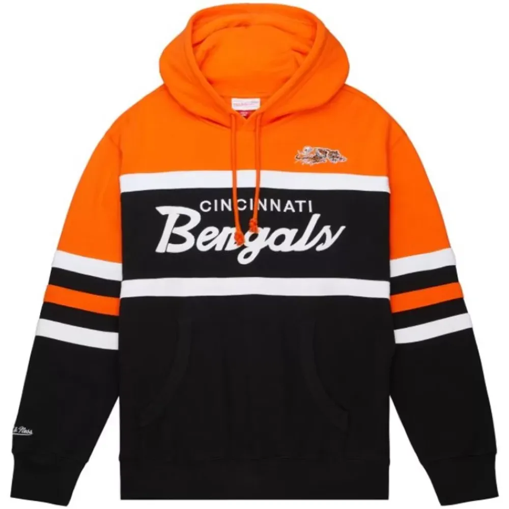 Apparel Mitchell & Ness Hoodies & Sweatshirts-Head Coach Hoodie Cincinnati Bengals