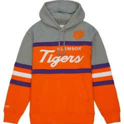 Apparel Mitchell & Ness Hoodies & Sweatshirts-Head Coach Hoodie Clemson University