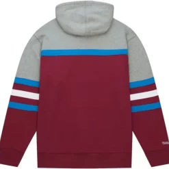 Apparel Mitchell & Ness Hoodies & Sweatshirts-Head Coach Hoodie Colorado Avalanche