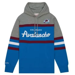 Apparel Mitchell & Ness Hoodies & Sweatshirts-Head Coach Hoodie Colorado Avalanche