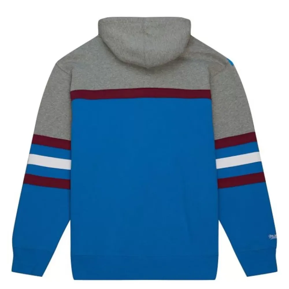Apparel Mitchell & Ness Hoodies & Sweatshirts-Head Coach Hoodie Colorado Avalanche