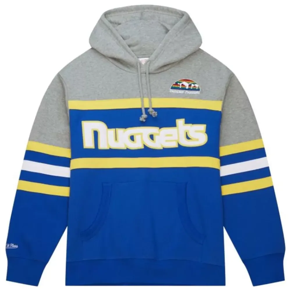 Apparel Mitchell & Ness Hoodies & Sweatshirts-Head Coach Hoodie Denver Nuggets