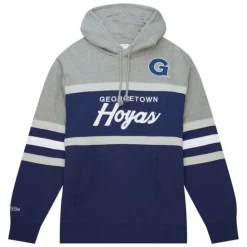 Apparel Mitchell & Ness Hoodies & Sweatshirts-Head Coach Hoodie Georgetown University